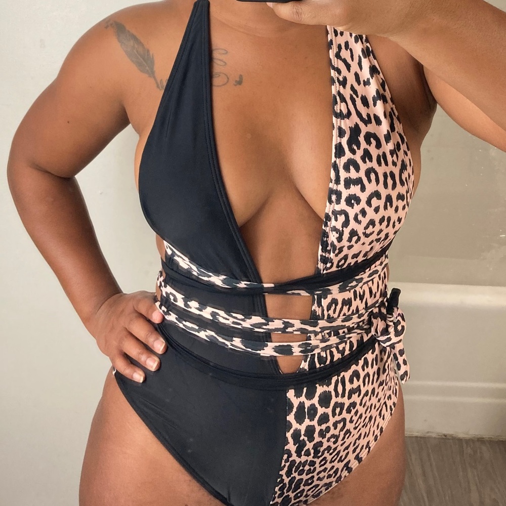 1001 ways to wear a leopard one piece bathing suit
